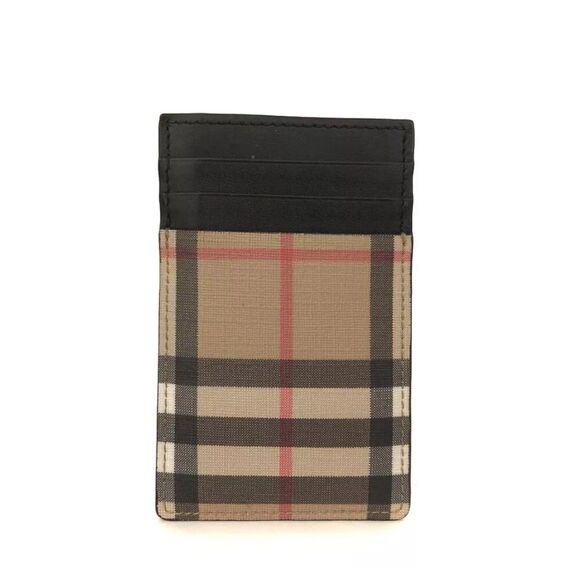 BURBERRY Nova Check PVC Card Case Beige - Picture 4 of 8